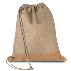 Sacola/Mochila em Poliéster 600D e Cortiça