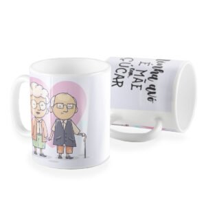 Caneca minha avó pe mãe com açúcar