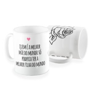 Caneca mãe floral
