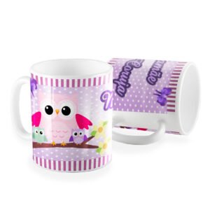 Caneca dia das mães mamãe coruja