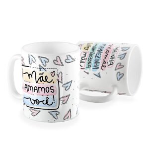 Caneca mainha mamãe super mãe