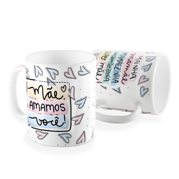 Caneca mainha mamãe super mãe
