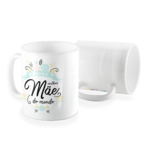 Caneca mãe no seu coracao melhor mãe do mundo