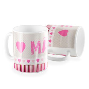 Caneca mãe listrado