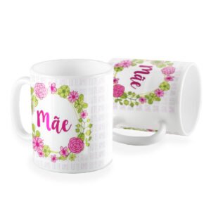 Caneca mãe floral