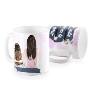 Caneca mãe eu te amo amor de menina