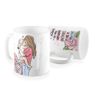 Caneca mãe e ter o coracao batendo