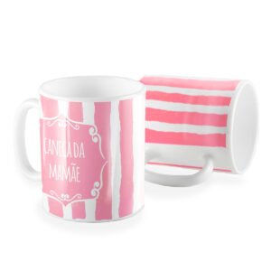 Caneca listrada caneca da mamãe