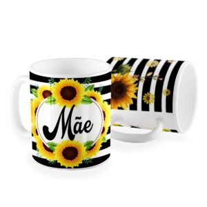 Caneca mãe girassol