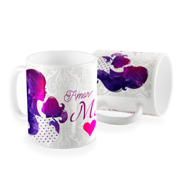 Caneca Dia das Mães amor de mãe