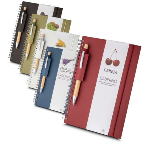 Caderno A5 Capa em Papel Reciclado